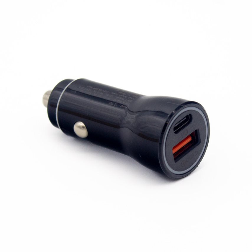 Power Adapter for lighter sockets + USB & USBC Ports and 15 Watt charging power