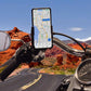 Large Metal Phone Mount holds phones or devices up to 4" wide and 1/2" thick