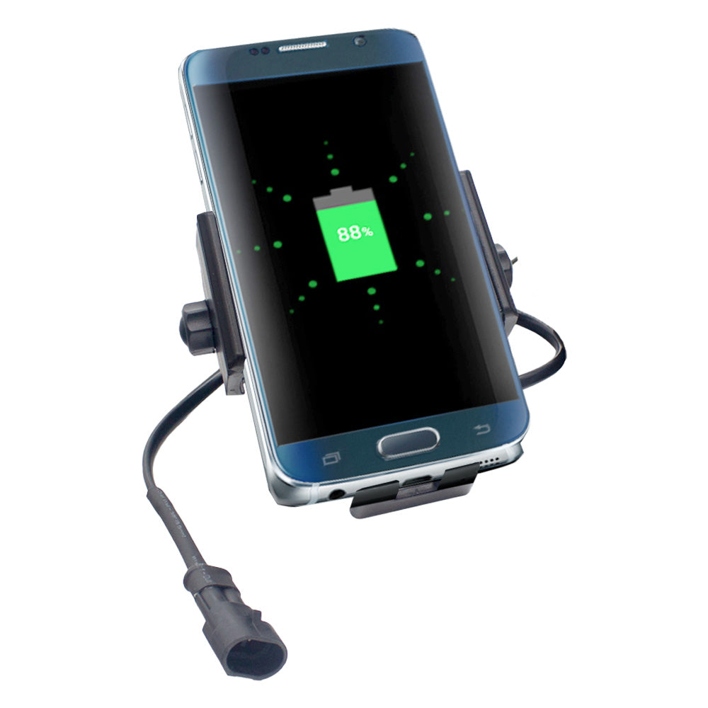 Metal Inductive wireless Charging Phone Mount with a 2" bar adapter