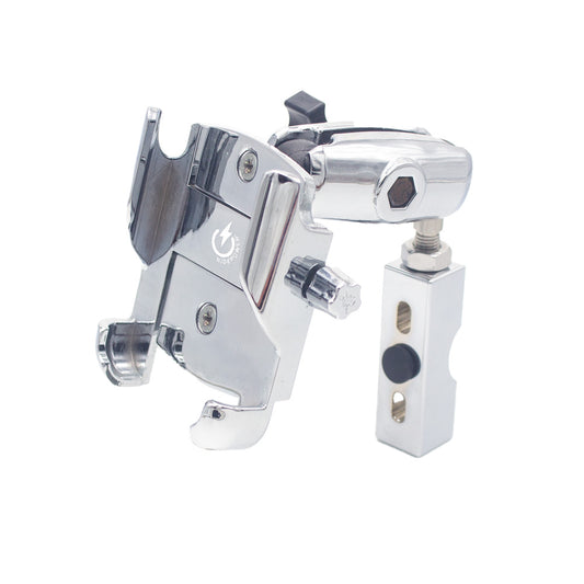 Metal Phone Mount with Chrome Finish