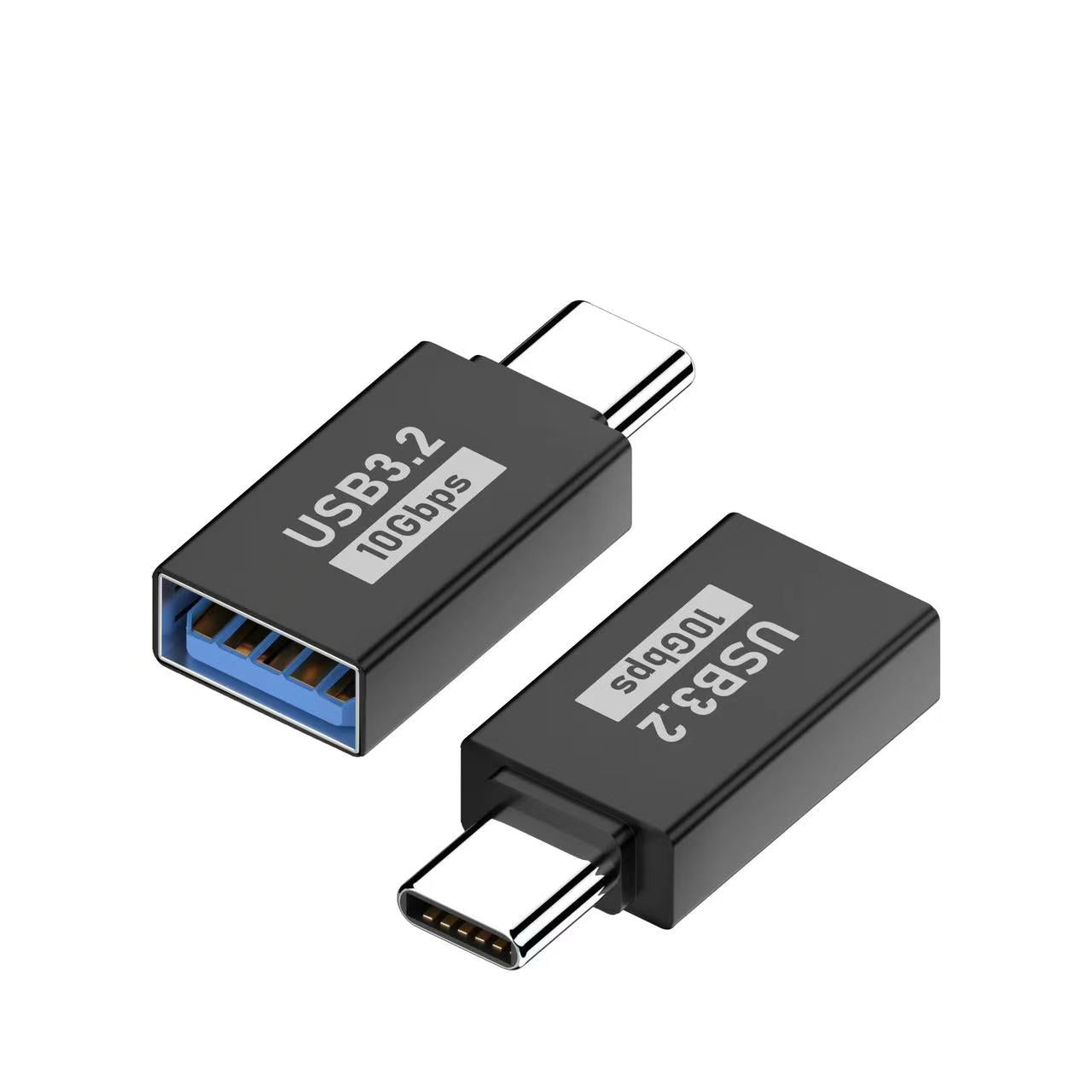 Bundle of USB to USBC High Performance 12"& 24" Phone Cables + 10Gbps 3A Cable Adapters