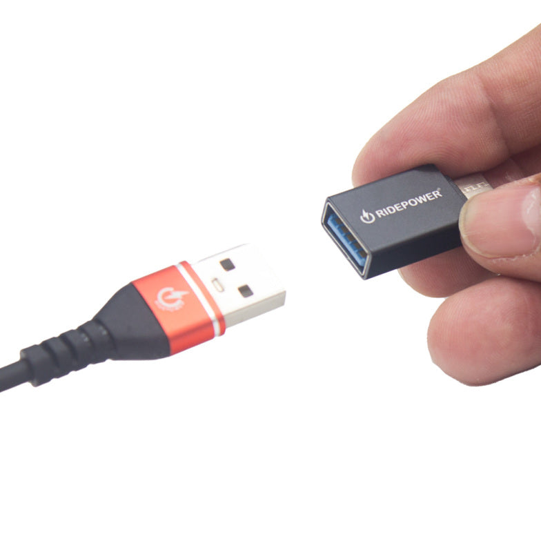 7 1/2" male USB to male USBC Fast Charging and Data Transfer Phone Cable