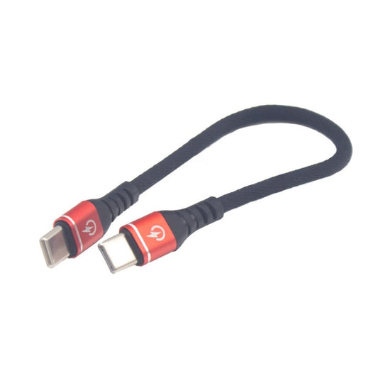 7 1/2" Fast Charging and Data Transfer Phone Cable male USBC to male USBC