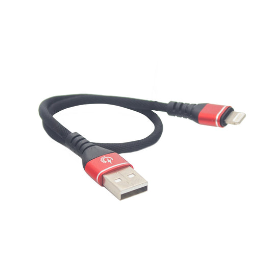 7 1/2" Fast Charging and Data Transfer Phone Cable USB to Lightning
