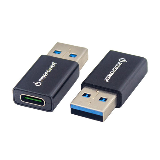 USB Male to USBC female Adapter with data capability plus 3 A power