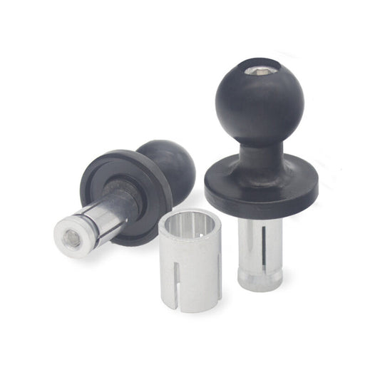 Stem mount Adapter for 1/2" & 11/16" Holes with 1" ball for Phone Mounts with Articulating mounting system