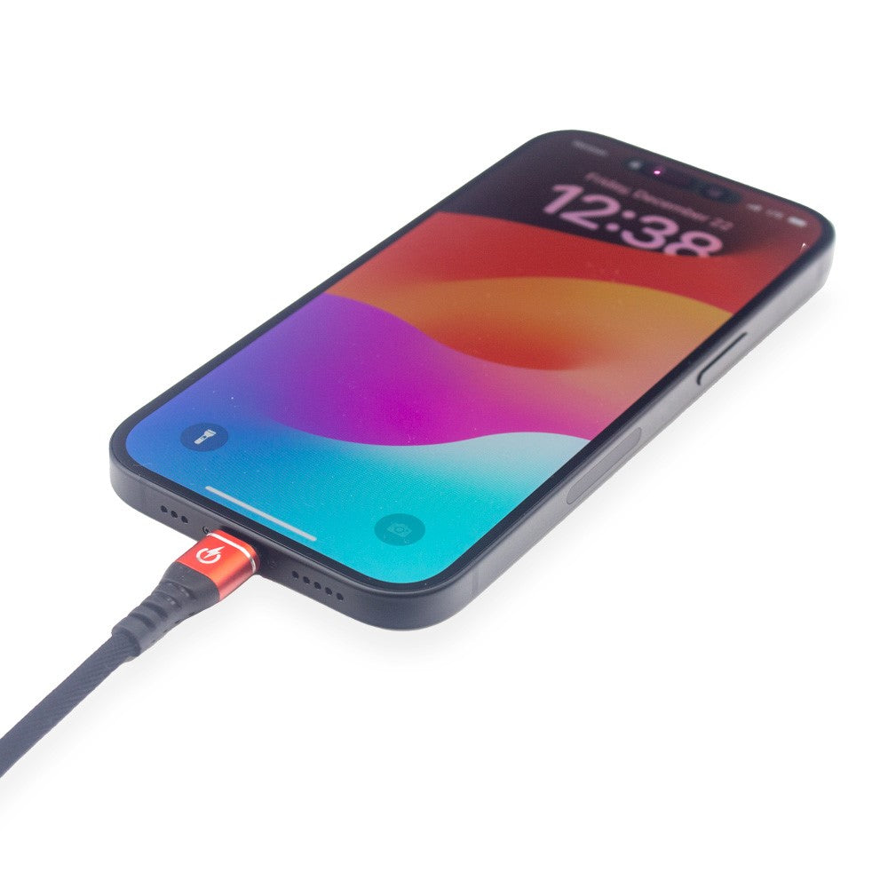 12" Fast Charging and Data Phone Cable Male USB to Male Lightning