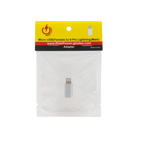 Female Micro USB to Male Lightning Adapter