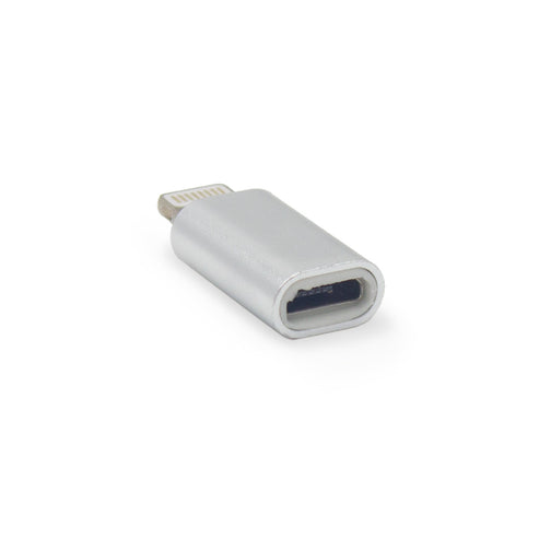 Female Micro USB to Male Lightning Adapter