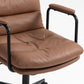 Mid Back PU Leather Home Office Chair by Blak Hom