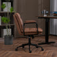 Mid Back PU Leather Home Office Chair by Blak Hom