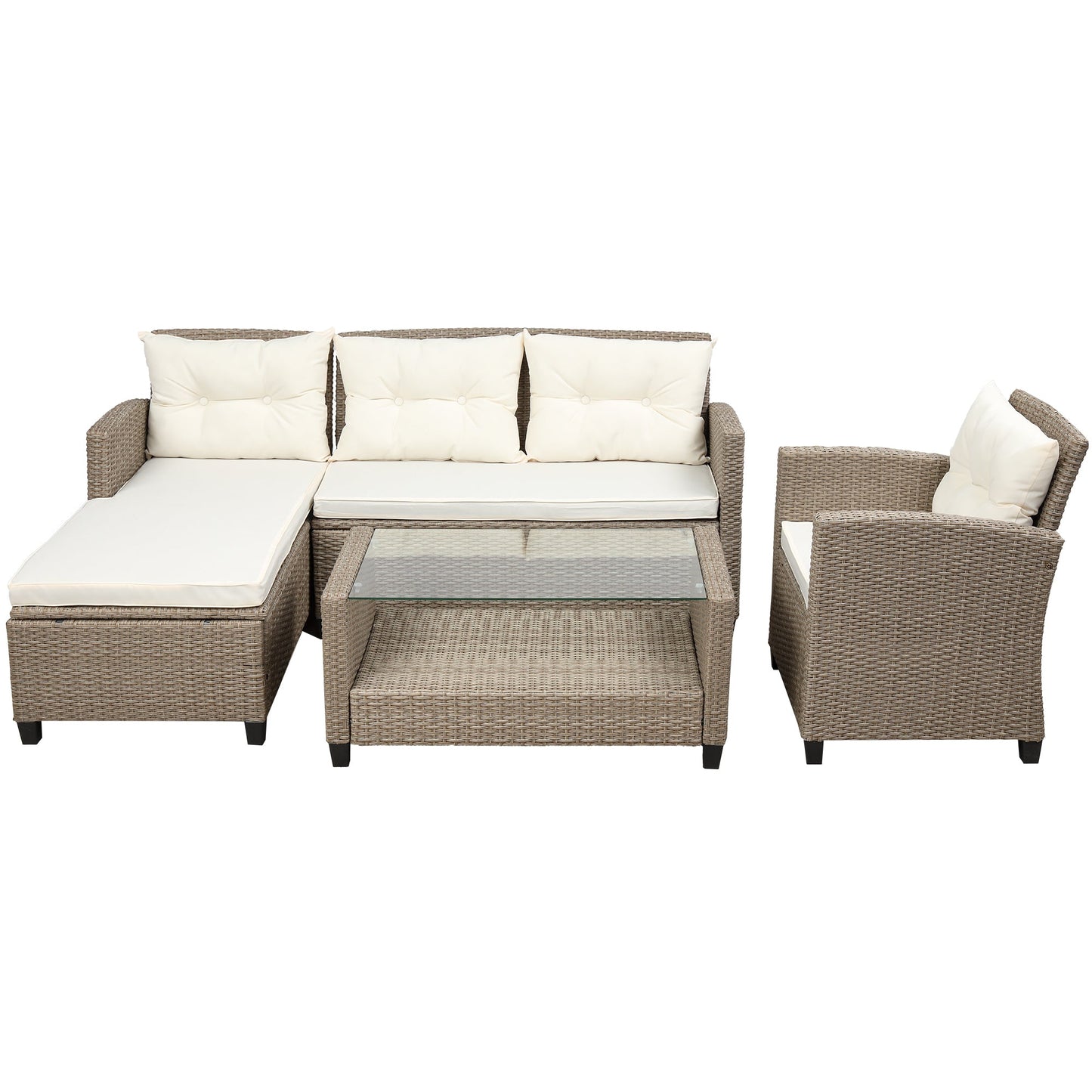 Set Of 4 Piece Outdoor, Patio Furniture by Blak Hom