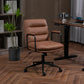 Mid Back PU Leather Home Office Chair by Blak Hom