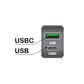 SAE to USBC & USB Adapters with Switched on off Digital Voltage Display