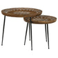 Honey and Black 2-Piece Nesting Table by Blak Hom