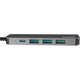 5-in-1 USB-C Hub Adapter – Sleek Aluminum Multiport Hub with HDMI, USB 3.0, and USB-C PD Charging – Compatible with PC and MAC