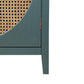 2 Doors Cabinet With Natural Rattan Weaving by Blak Hom