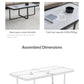 Minimalism Rectangle Coffee Table With Sintered Stone Top by Blak Hom