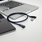 18" Fast Charging and Data Phone Cable 90-degree USB to Lightning