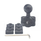 1/4 to 1/2" Mounting Bracket with 1" ball for phone mounts with 1" ball