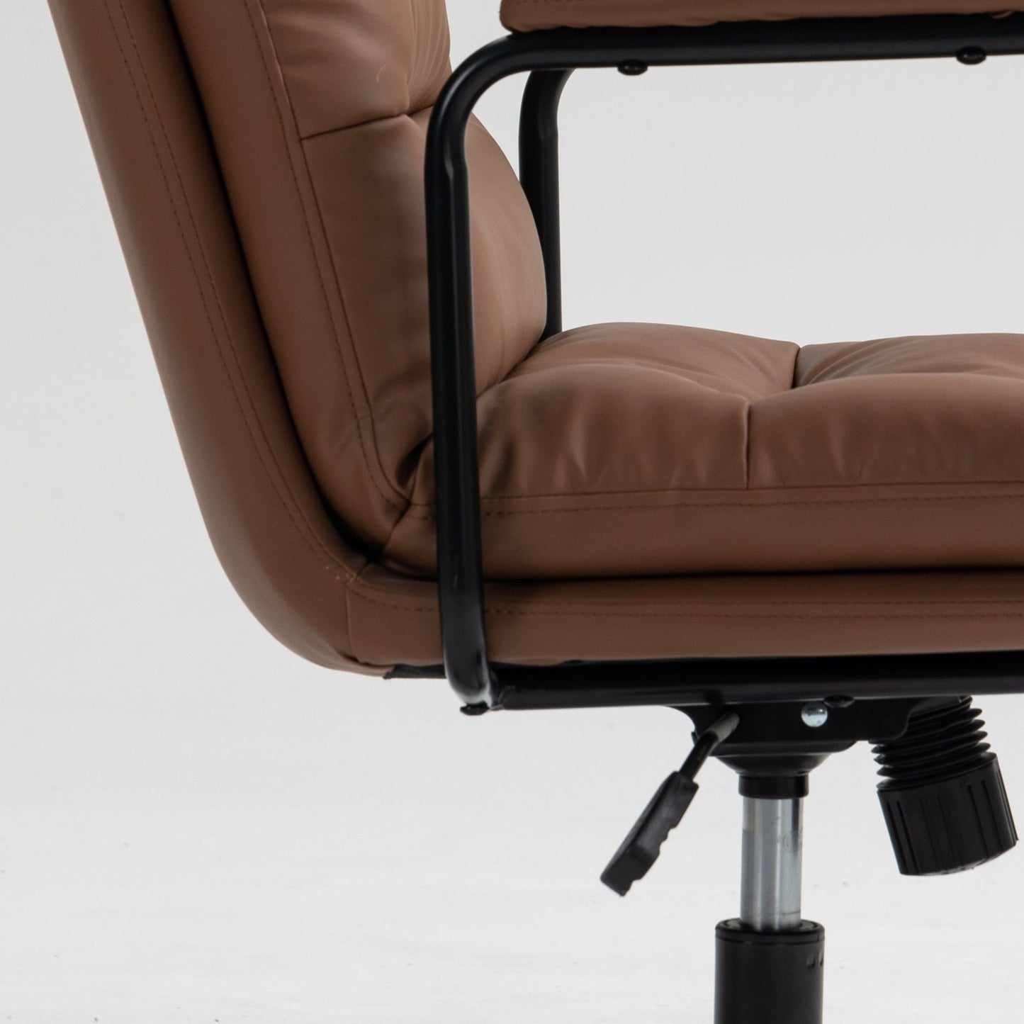 Mid Back PU Leather Home Office Chair by Blak Hom