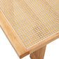 Modern Minimalist Rectangular Rattan Tabletop Coffee Table by Blak Hom