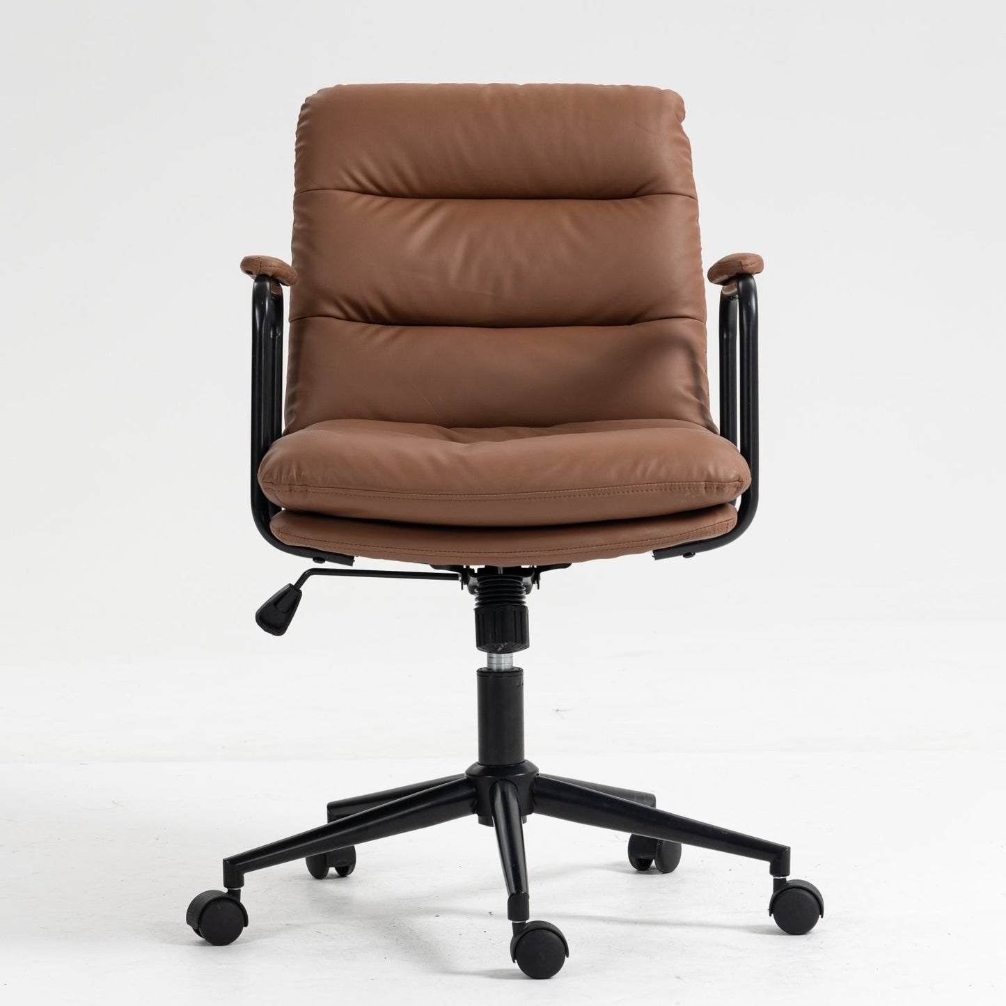 Mid Back PU Leather Home Office Chair by Blak Hom