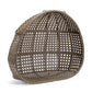 Brown Wicker Hanging Double-Seat Swing Chair by Blak Hom