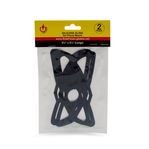 2 3/4" x 5 1/2" Large Silicone Sling for Phone Mounts-2 Pack