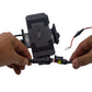 Inductive Phone Mount Quick Disconnect 58" Power Cable. Battery Ring terminal with fuse to connector plug