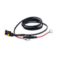 Inductive Phone Mount Quick Disconnect 58" Power Cable. Battery Ring terminal with fuse to connector plug
