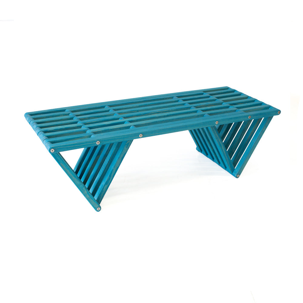 Bench Backless Modern Design Solid Wood 54" L x 21" D x 17 H XQuare eco-friendly