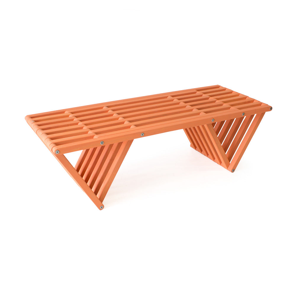 Bench Backless Modern Design Solid Wood 54" L x 21" D x 17 H XQuare eco-friendly