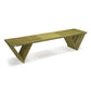 Bench Wood Backless Modern Design 72" x W 18" x H 17" XQuare eco-friendly